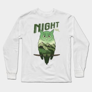 Owl Landscape Long Sleeve T-Shirt